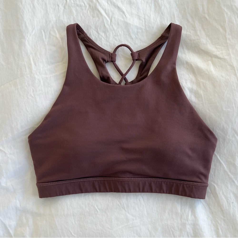 Lululemon Tied To It Bra - Antique bark - Sz 4